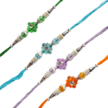 -4 Colour Rakhi Threads,Send Rakhi online,send rakhi,online send rakhi,rakhi to india,send rakhi to india,rakhi shop india