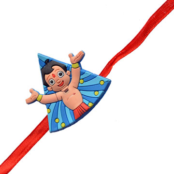 -Chota Bheem Triangle Kids Rakhi,Send Rakhi online,send rakhi,online send rakhi,rakhi to india,send rakhi to india,rakhi shop india