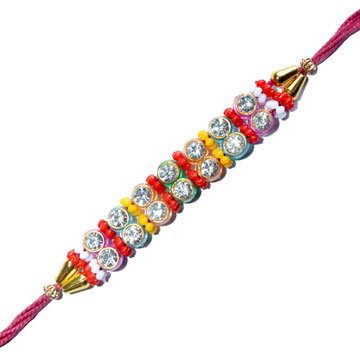 -Diamond Designer kundan Rakhi,Send Rakhi online,send rakhi,online send rakhi,rakhi to india,send rakhi to india,rakhi shop india