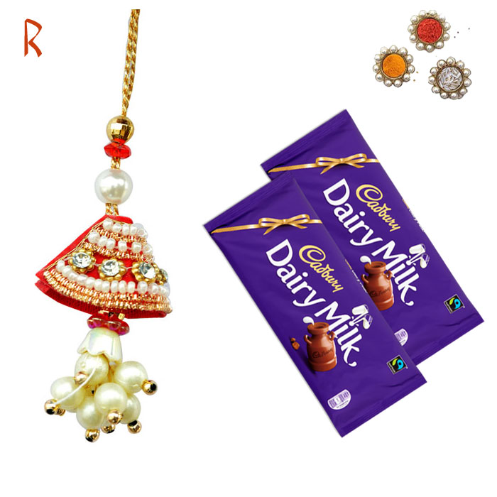 -Special Bhabhi Rakhi With Chocolate,Send Rakhi online,send rakhi,online send rakhi,rakhi to india,send rakhi to india,rakhi shop india