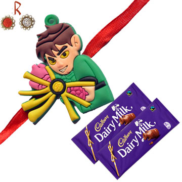 Rakhi With Chocolates-Ben10 Kids Rakhi with 2 Chocolates,Send Rakhi Online to Brother,Buy Rakhi for Brother,Buy Rakhi Online,Rakhi Shop India,Rakhishopindia 