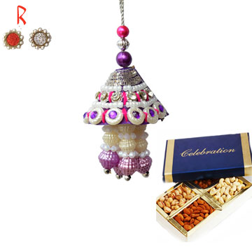 -Bhabhi Rakhi with Dry Fruits,Send Rakhi online,send rakhi,online send rakhi,rakhi to india,send rakhi to india,rakhi shop india