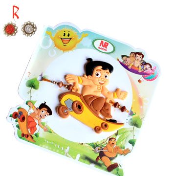 -Naughty Chota Bhim Rakhi for Kids,Send Rakhi online,send rakhi,online send rakhi,rakhi to india,send rakhi to india,rakhi shop india