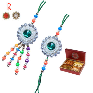 -Pair Rakhi with Dry Fruits for USA CANAD INDIA UK,Send Rakhi online,send rakhi,online send rakhi,rakhi to india,send rakhi to india,rakhi shop india