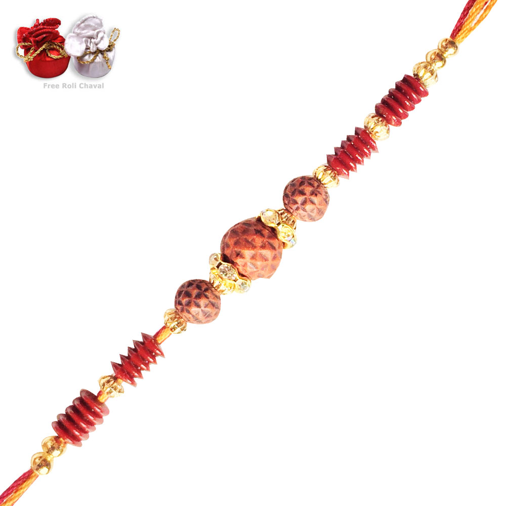 -Exclusive Handmade Rudraksh Rakhi,Send Rakhi online,send rakhi,online send rakhi,rakhi to india,send rakhi to india,rakhi shop india