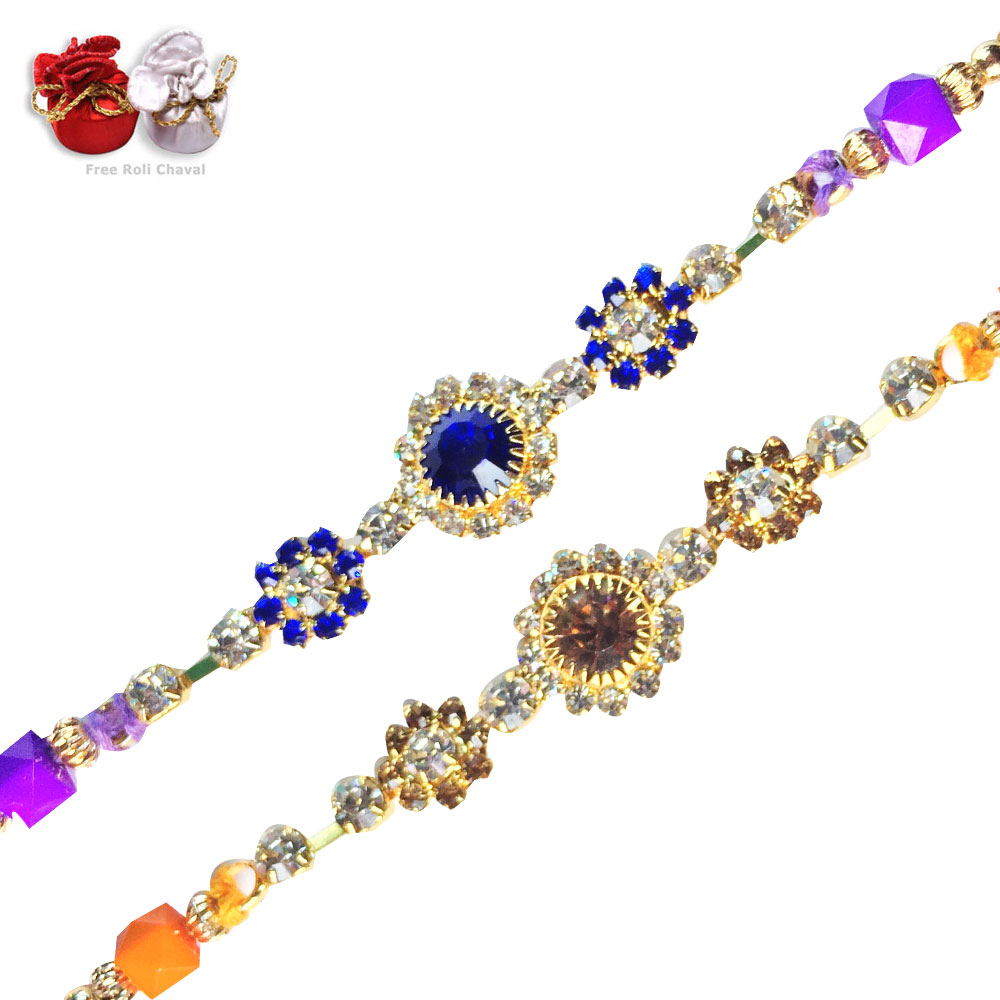 - Blue Gold Amez Rakhi Set,Send Rakhi online,send rakhi,online send rakhi,rakhi to india,send rakhi to india,rakhi shop india