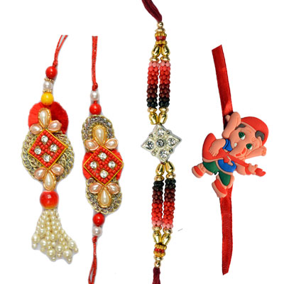 -Traditional Rakhi Family Set for Saudi Arabia and Online in UAE from UK,Send Rakhi online,send rakhi,online send rakhi,rakhi to india,send rakhi to india,rakhi shop india