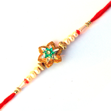 -Multi Color Floral Bhai Rakhi  ,Send Rakhi online,send rakhi,online send rakhi,rakhi to india,send rakhi to india,rakhi shop india