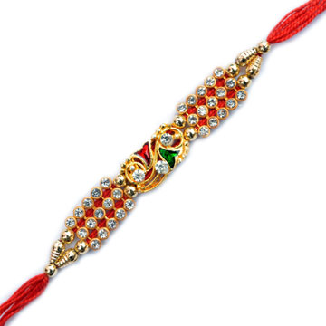 -Multiple Diamond Bhai Rakhi,Send Rakhi online,send rakhi,online send rakhi,rakhi to india,send rakhi to india,rakhi shop india